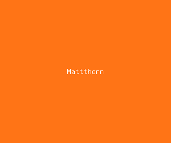 mattthorn meaning, definitions, synonyms