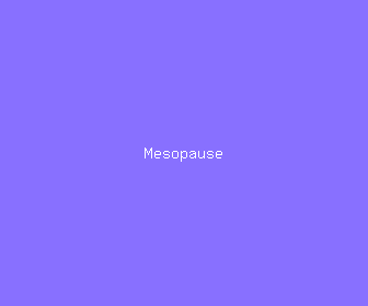 mesopause meaning, definitions, synonyms