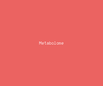 metabolome meaning, definitions, synonyms