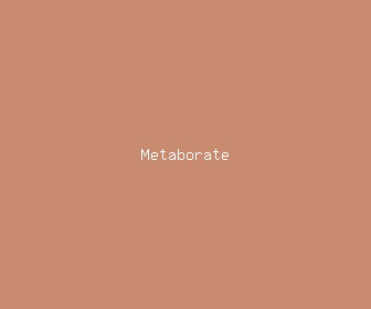metaborate meaning, definitions, synonyms