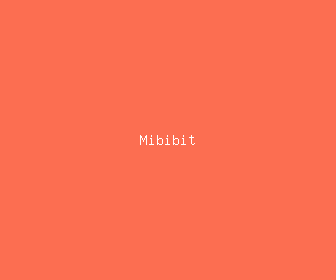 mibibit meaning, definitions, synonyms