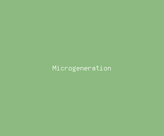 microgeneration meaning, definitions, synonyms