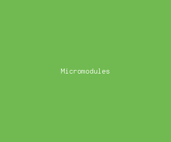 micromodules meaning, definitions, synonyms