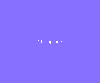 microphase meaning, definitions, synonyms