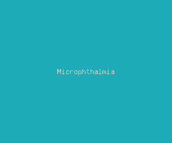 microphthalmia meaning, definitions, synonyms