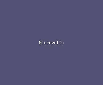 microvolts meaning, definitions, synonyms
