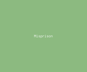 misprison meaning, definitions, synonyms