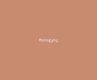 monogyny meaning, definitions, synonyms