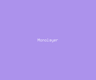 monolayer meaning, definitions, synonyms