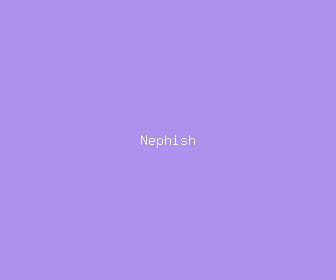 nephish meaning, definitions, synonyms