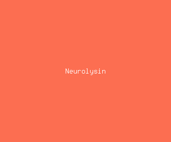 neurolysin meaning, definitions, synonyms