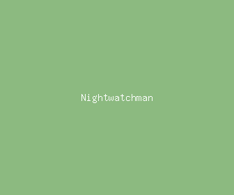 nightwatchman meaning, definitions, synonyms
