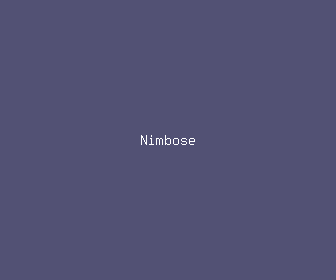 nimbose meaning, definitions, synonyms