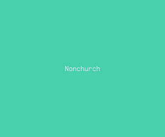 nonchurch meaning, definitions, synonyms