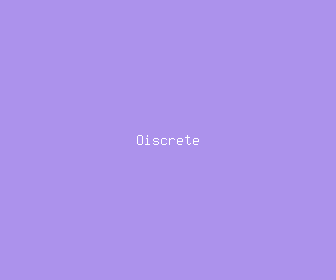 oiscrete meaning, definitions, synonyms