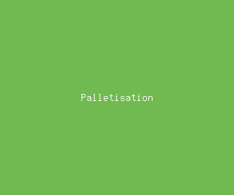 palletisation meaning, definitions, synonyms