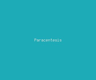 paracentesis meaning, definitions, synonyms