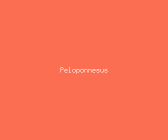 peloponnesus meaning, definitions, synonyms
