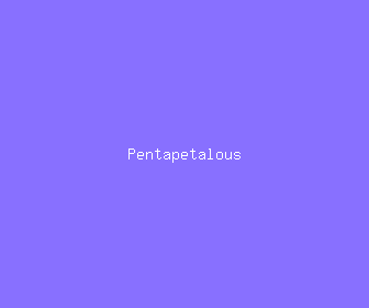 pentapetalous meaning, definitions, synonyms