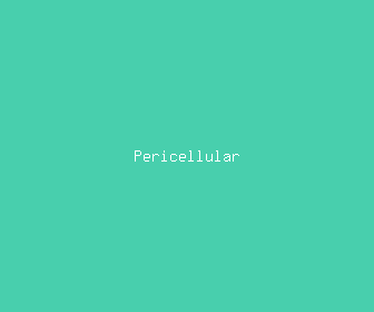 pericellular meaning, definitions, synonyms