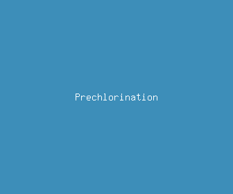 prechlorination meaning, definitions, synonyms