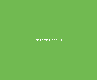precontracts meaning, definitions, synonyms