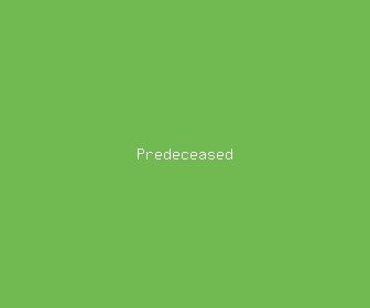 predeceased meaning, definitions, synonyms