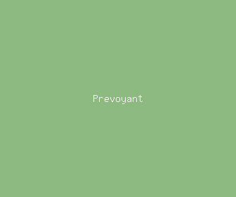 prevoyant meaning, definitions, synonyms