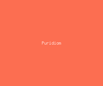 puridiom meaning, definitions, synonyms