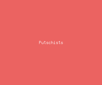 putschists meaning, definitions, synonyms