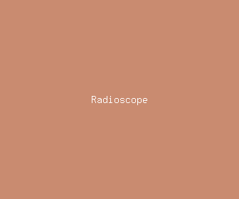 radioscope meaning, definitions, synonyms