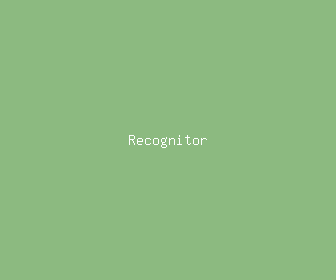 recognitor meaning, definitions, synonyms