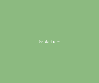 sackrider meaning, definitions, synonyms