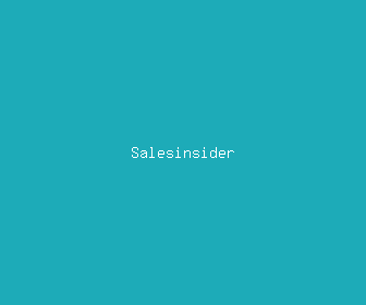 salesinsider meaning, definitions, synonyms