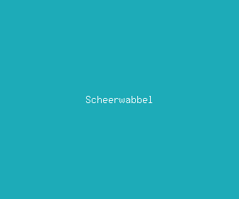 scheerwabbel meaning, definitions, synonyms