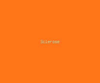 sclerose meaning, definitions, synonyms