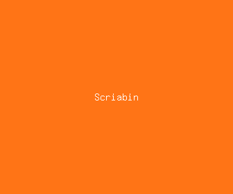 scriabin meaning, definitions, synonyms