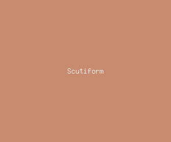 scutiform meaning, definitions, synonyms