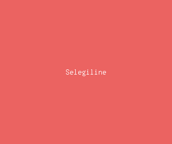 selegiline meaning, definitions, synonyms