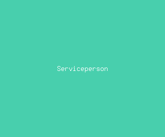 serviceperson meaning, definitions, synonyms