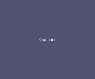 sideband meaning, definitions, synonyms