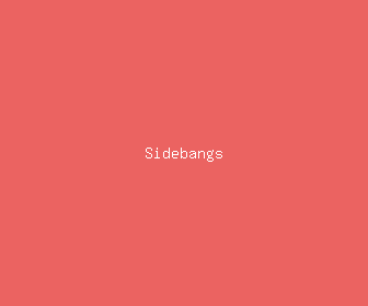 sidebangs meaning, definitions, synonyms