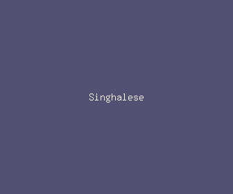 singhalese meaning, definitions, synonyms