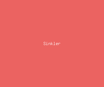 sinkler meaning, definitions, synonyms