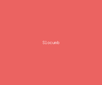 slocumb meaning, definitions, synonyms