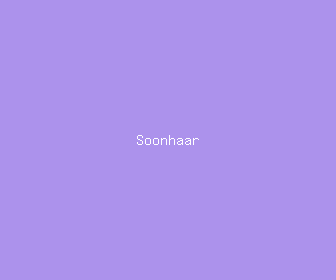 soonhaar meaning, definitions, synonyms