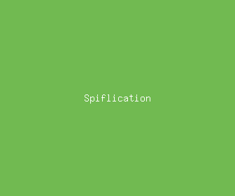 spiflication meaning, definitions, synonyms