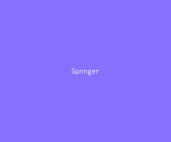 spnnger meaning, definitions, synonyms