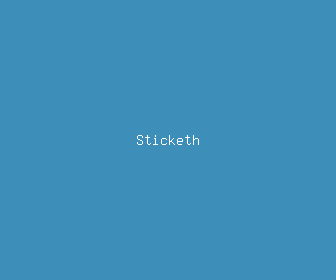 sticketh meaning, definitions, synonyms