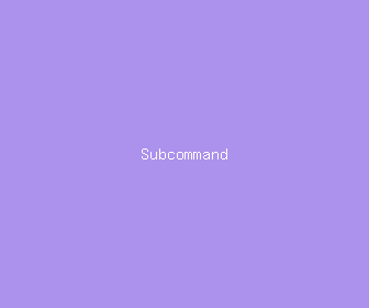 subcommand meaning, definitions, synonyms